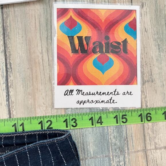 Citizens of Humanity Womens High Rise Striped Cropped Drew Flounce Sz 25 Bell - Picture 10 of 14